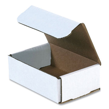 The Packaging Wholesalers® Rigid Corrugated Mailer, Square Flap, Tuck-tab Hinged Lid Closure, 6 X 4 X 2, Oyster White, 50-pack freeshipping - TVN Wholesale